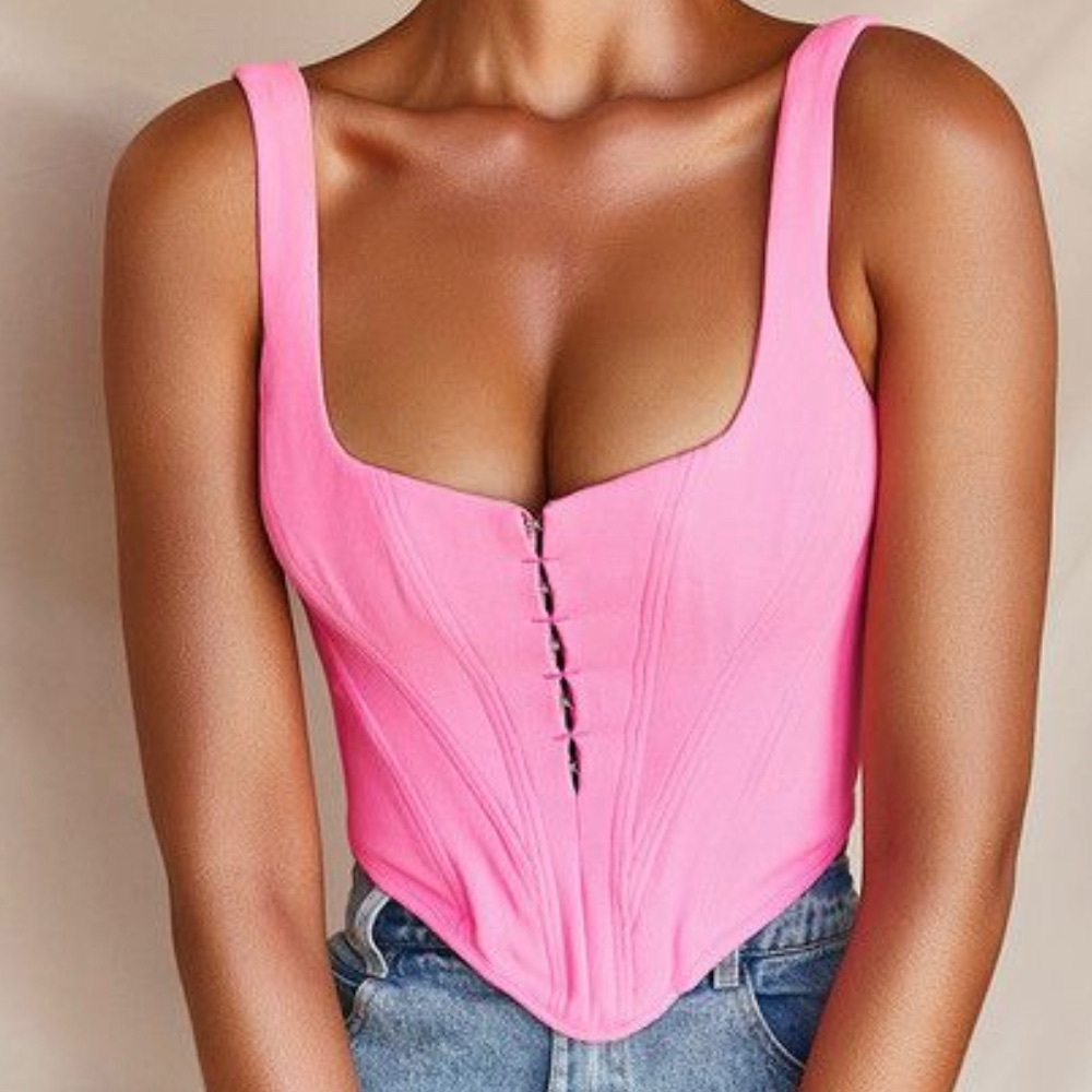 House of CB Pink Corset Top